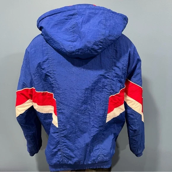 Vintage 90s NCAA Starter University of Kansas KU Jayhawks Full Zip Jacket Large - Picture 5 of 14